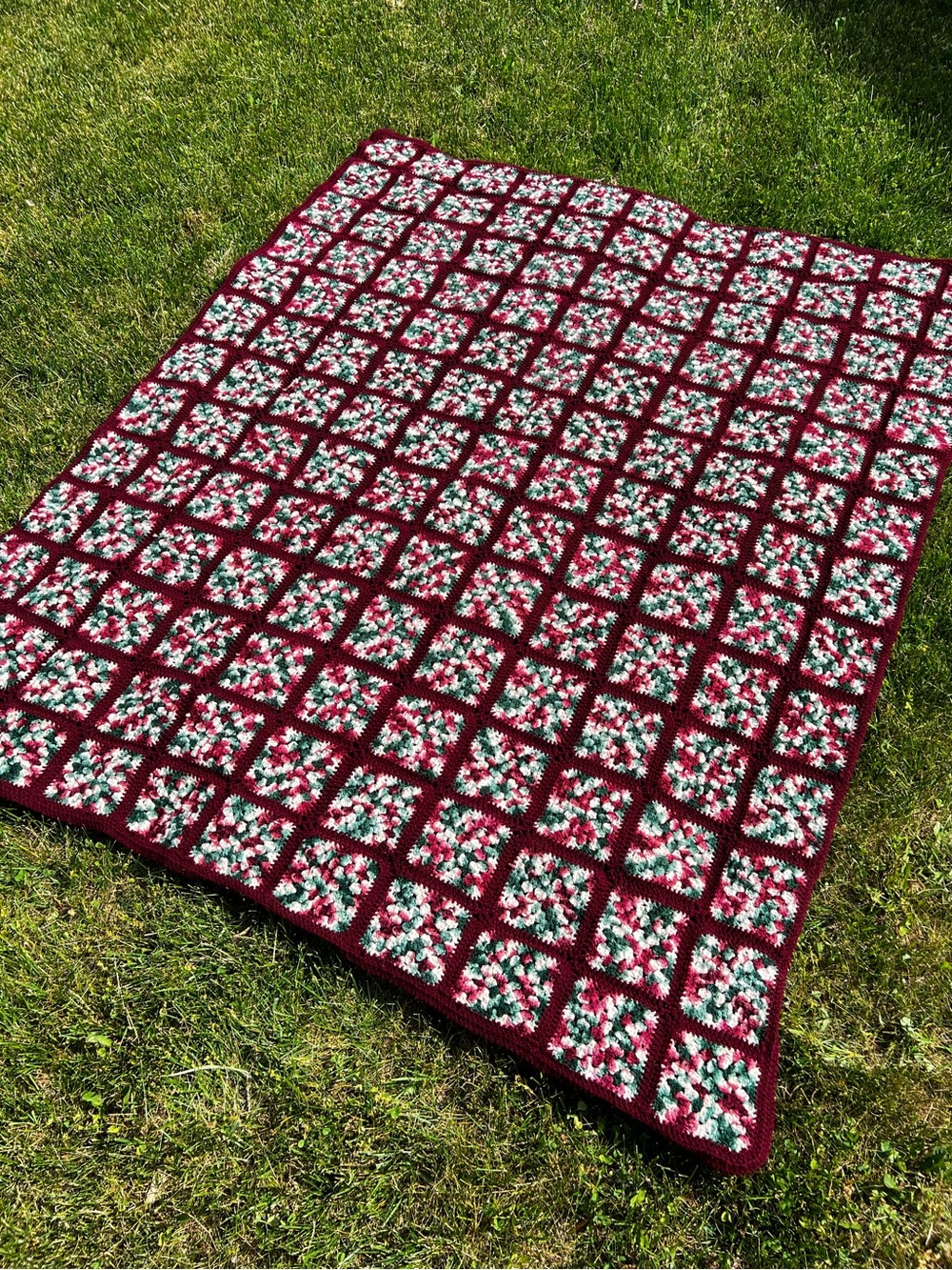 Vintage Handmade Afghan Blanket